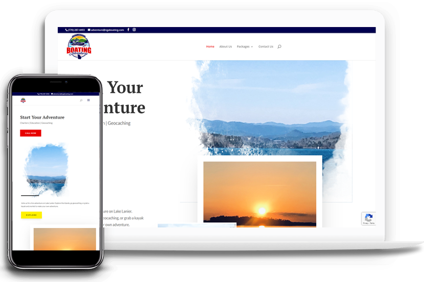 Boating Charter Website by SpinnerMedia