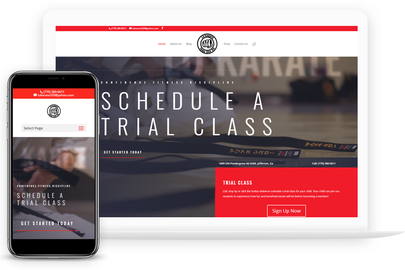 Karate School Website by SpinnerMedia