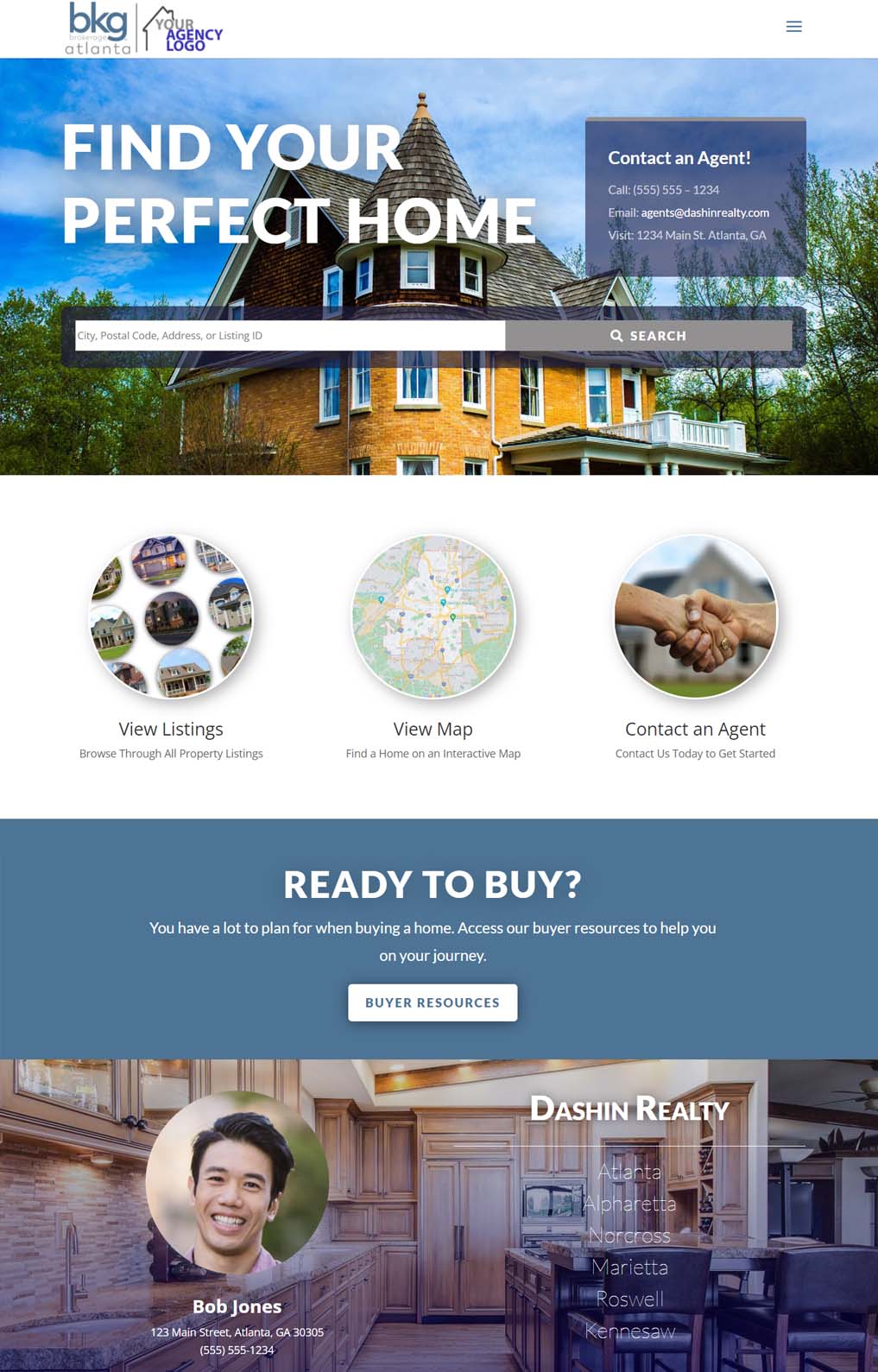 Real Estate Website with IDX Broker by SpinnerMedia