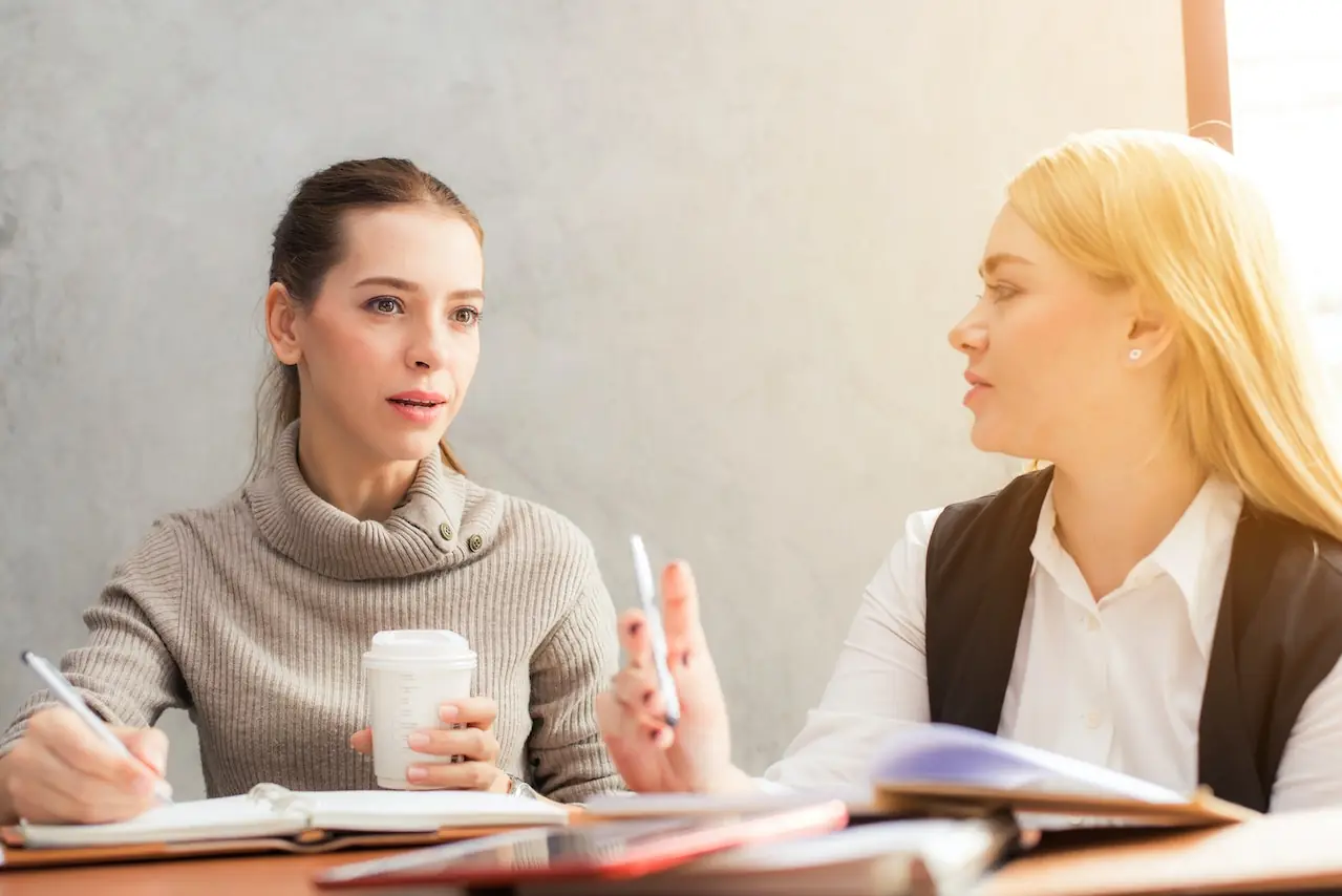 Women working together